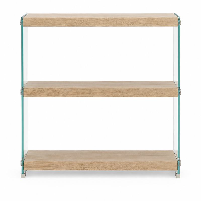 Bookcase Glass Side Panel Bookcase