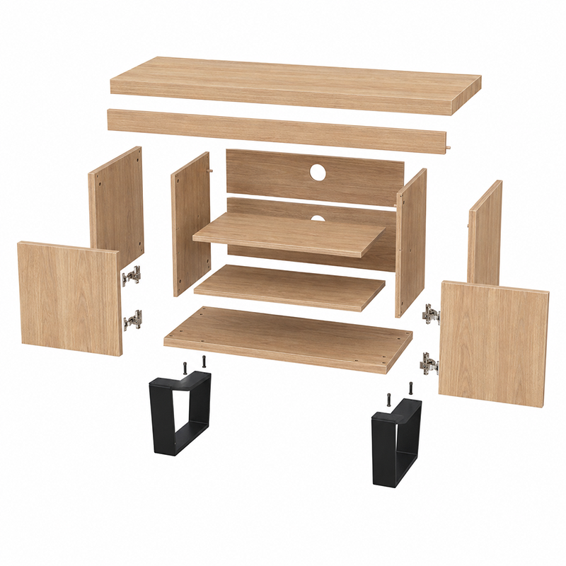 Bright TV Unit (Brown)