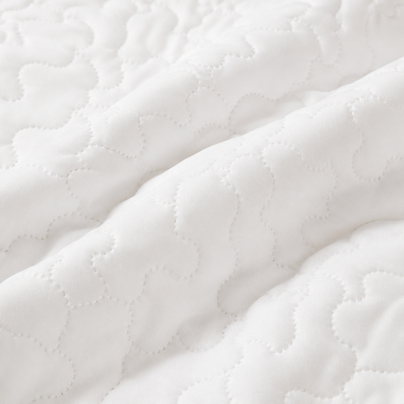 Quilted Mattress Protector Single (White)