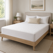 Quilted Mattress Protector Single (White)