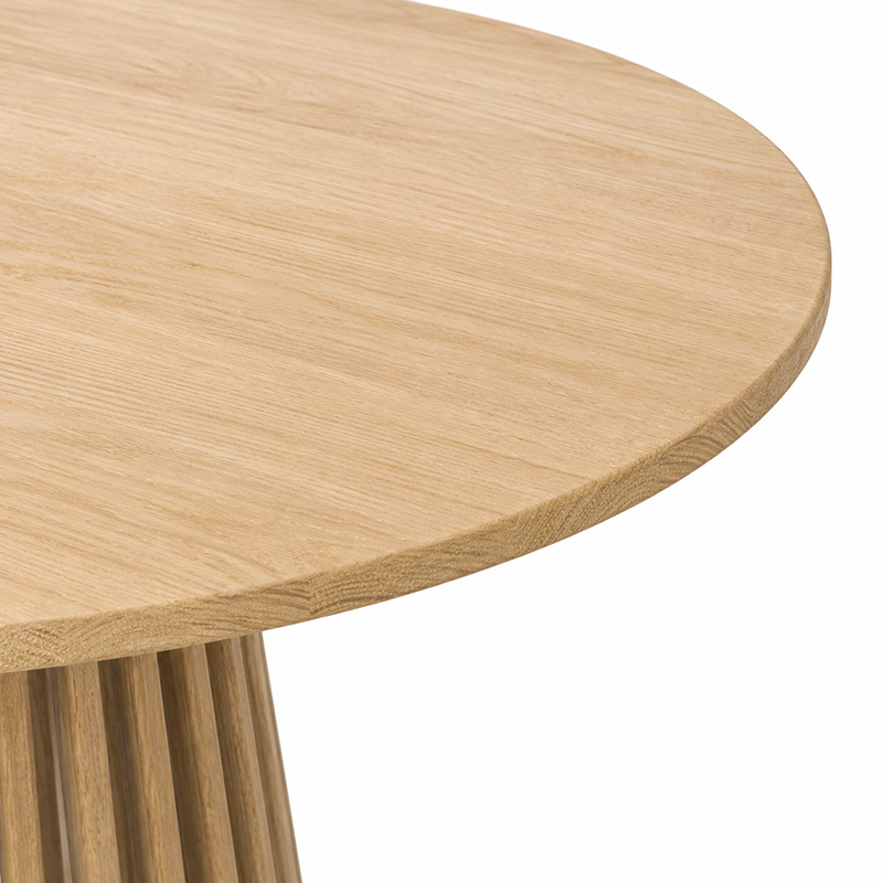 Bur Oak Round Dining Table 1200