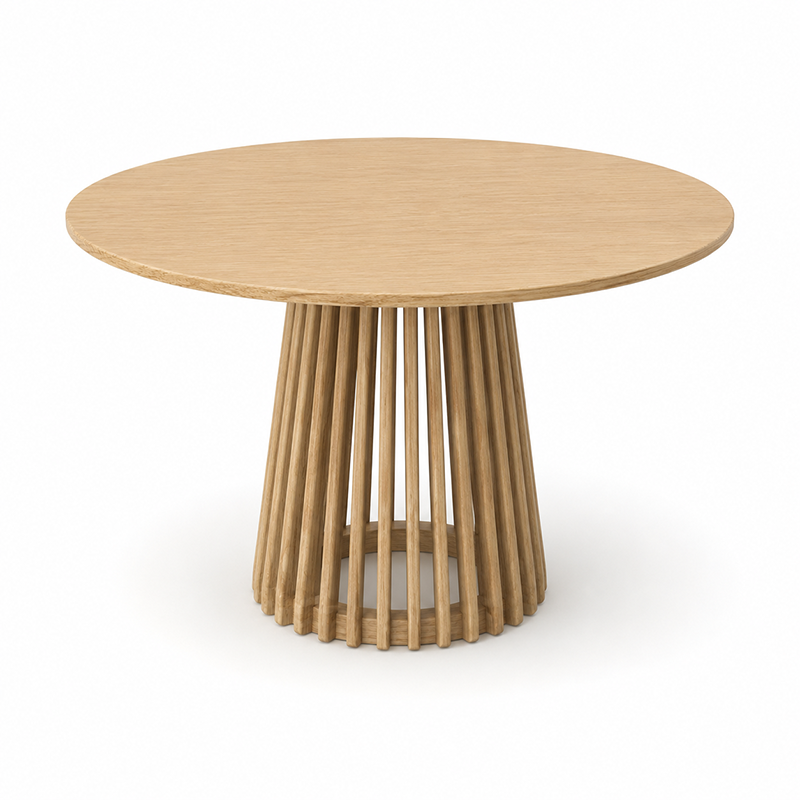 Bur Oak Round Dining Table 1200