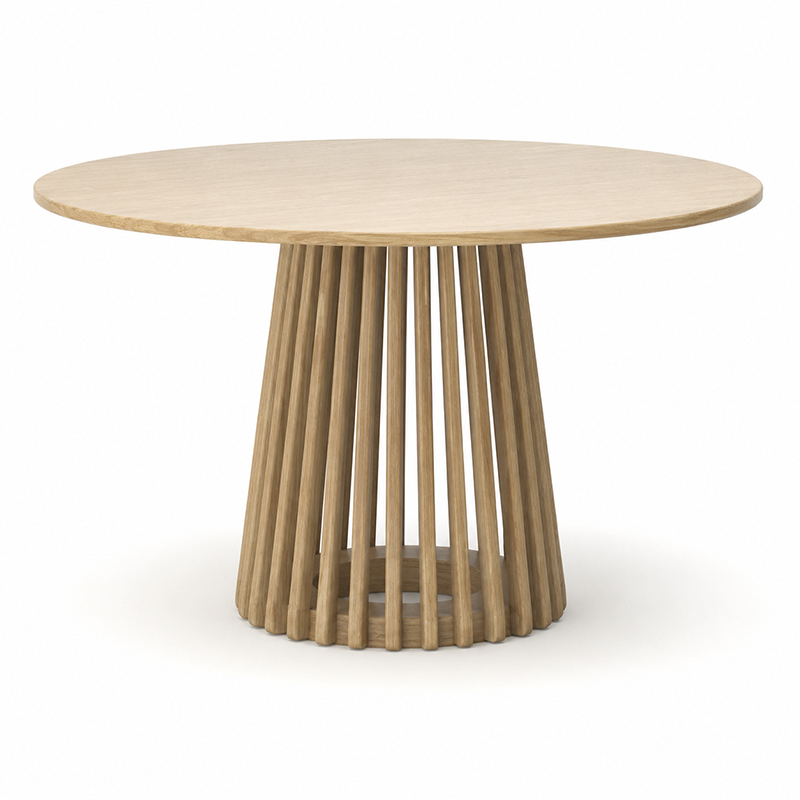 Bur Oak Round Dining Table 1200