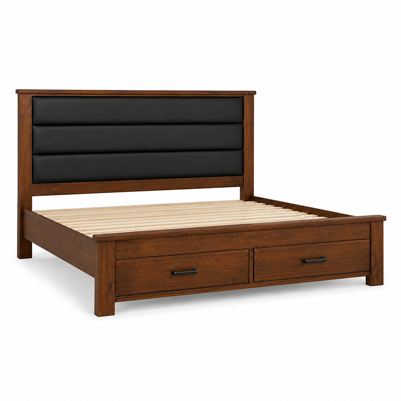 California Bed Frame (Rustic Nutmeg)
