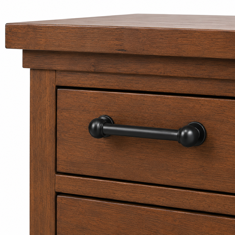 California Bedside Table (Rustic Nutmeg)