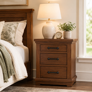 California Bedside Table (Rustic Nutmeg)