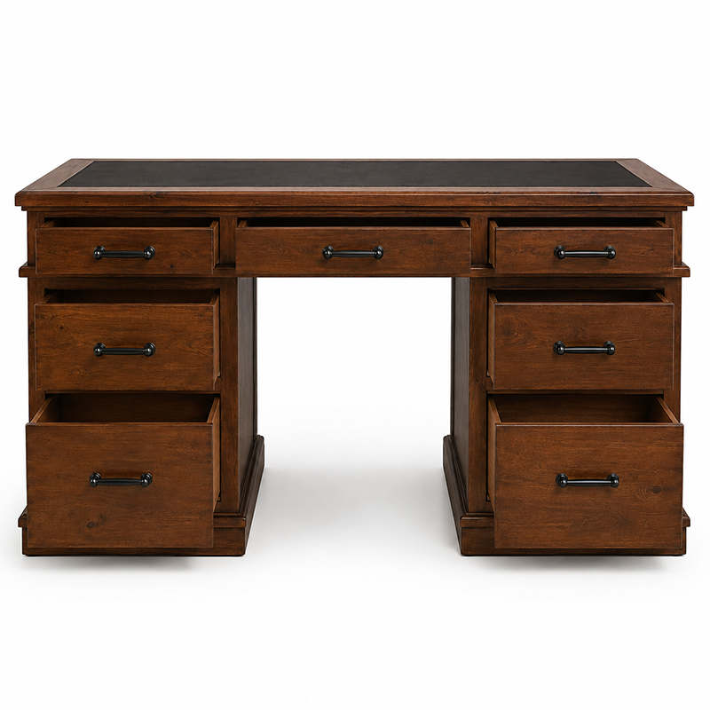 California Desk (Rustic Nutmeg) 1640mm