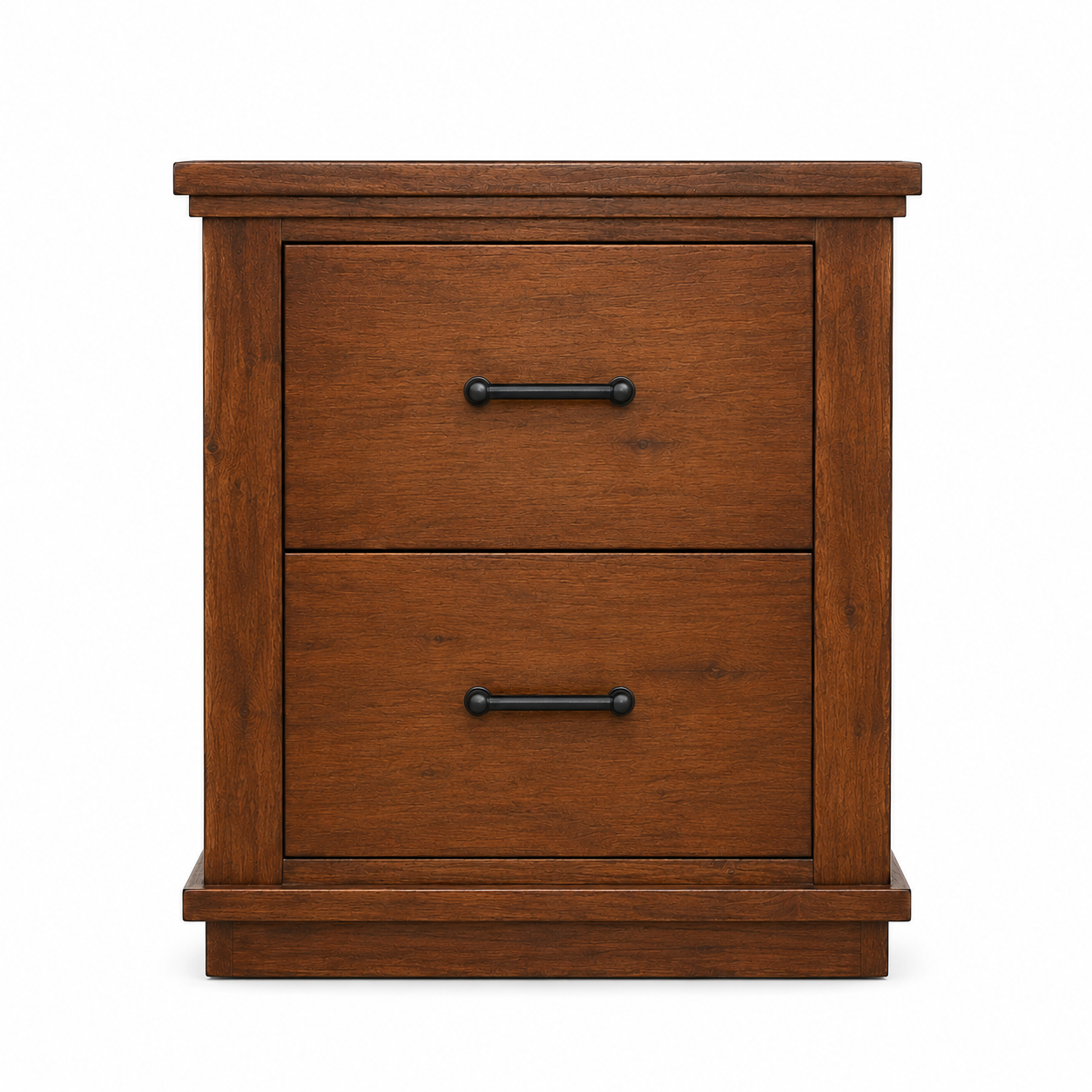 California Solid Wood File Cabinet - Rustic Nutmeg