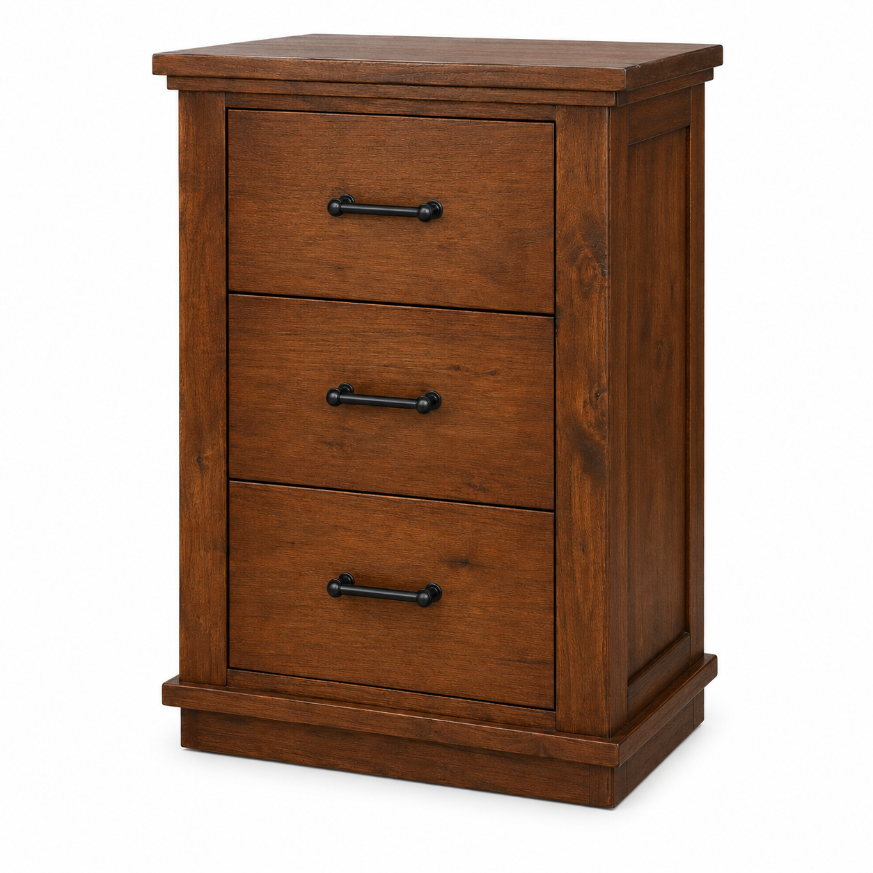 California Solid Wood File Cabinet - Rustic Nutmeg