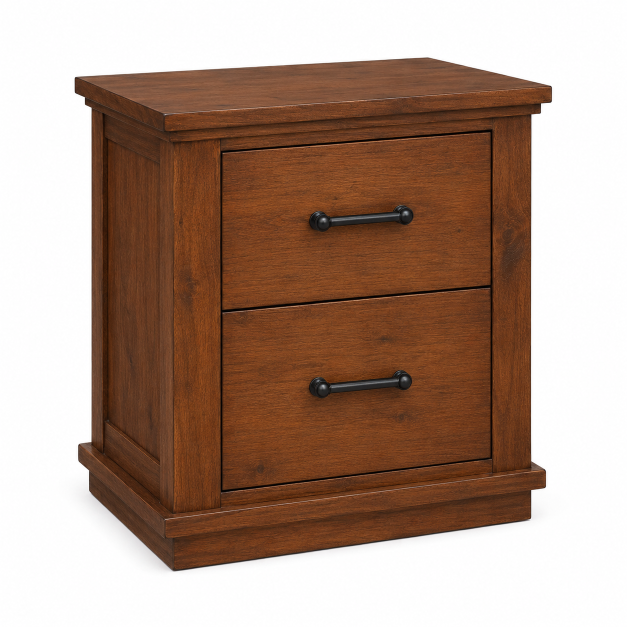 California Solid Wood File Cabinet - Rustic Nutmeg