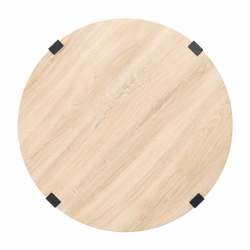 Capri Round Coffee Table W110cm (Dark Oak)