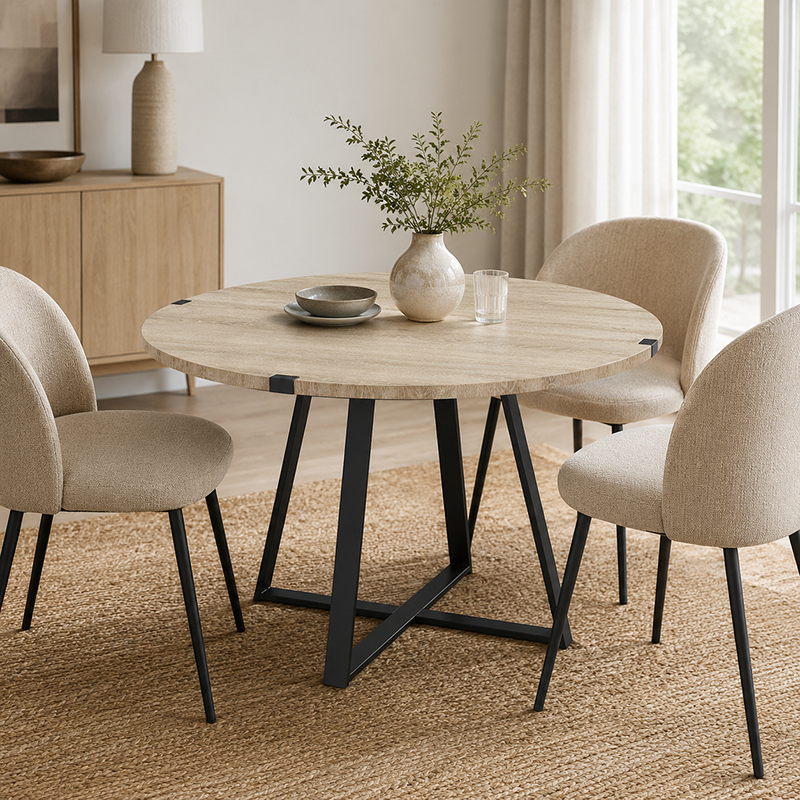 Capri Round Dining Table 1100mm