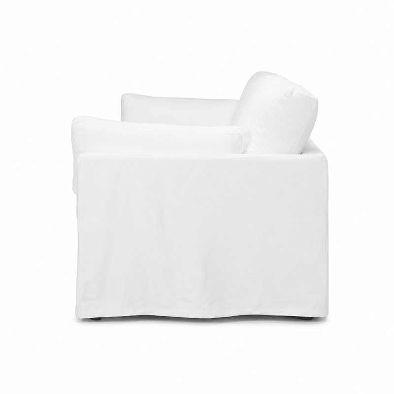 Carson Slipcover 3 Seater Sofa W235cm (Cement)