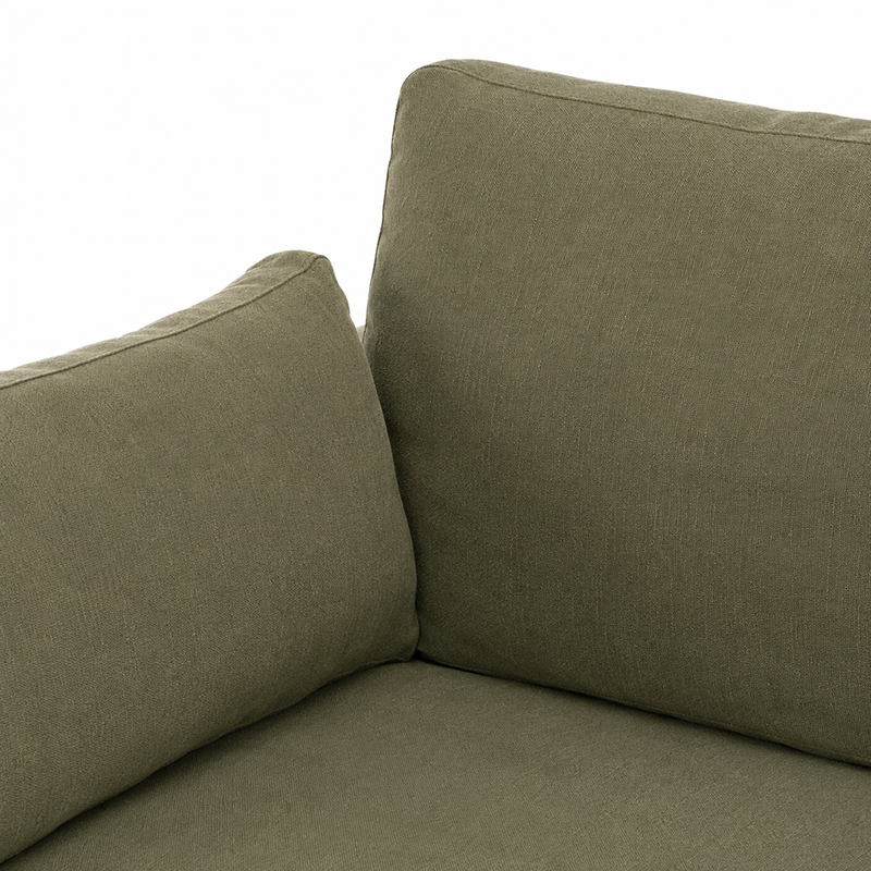 Carson Slipcover 3 Seater Sofa W235cm (Cement)