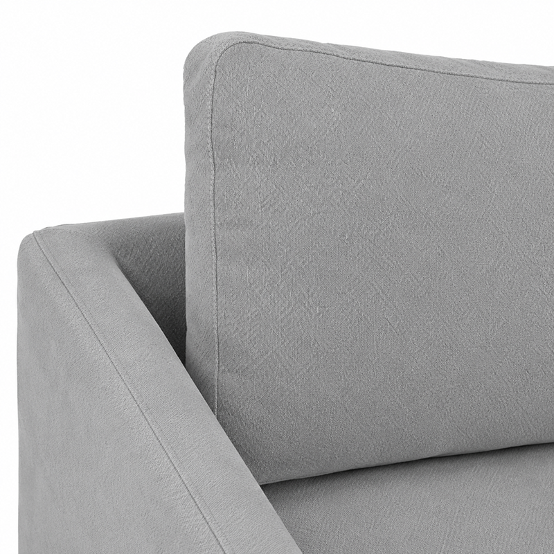 Carson Slipcover 3 Seater Sofa W235cm (Cement)