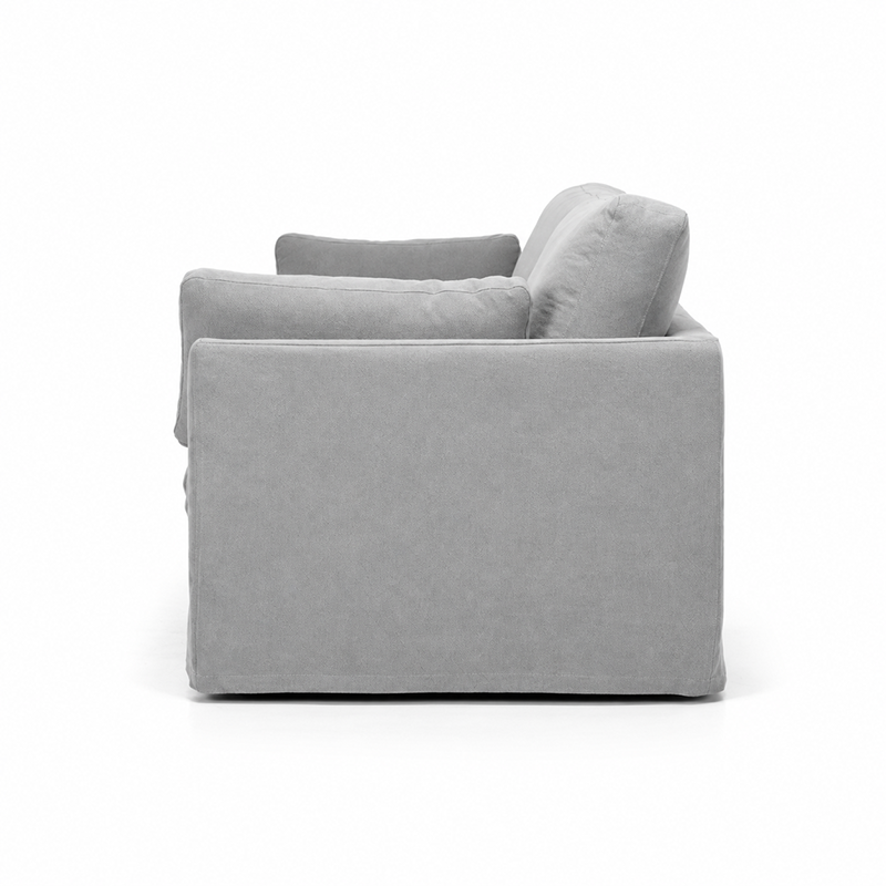 Carson Slipcover 3 Seater Sofa W235cm (Cement)