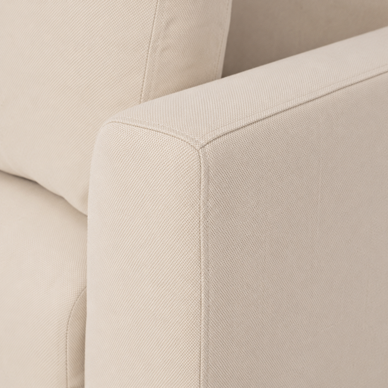 Carson Slipcover 3 Seater Sofa W235cm (Cement)