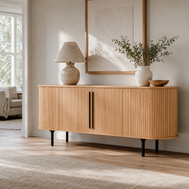 Palliser Sideboard Buffet Table (Black/Oak/Walnut)