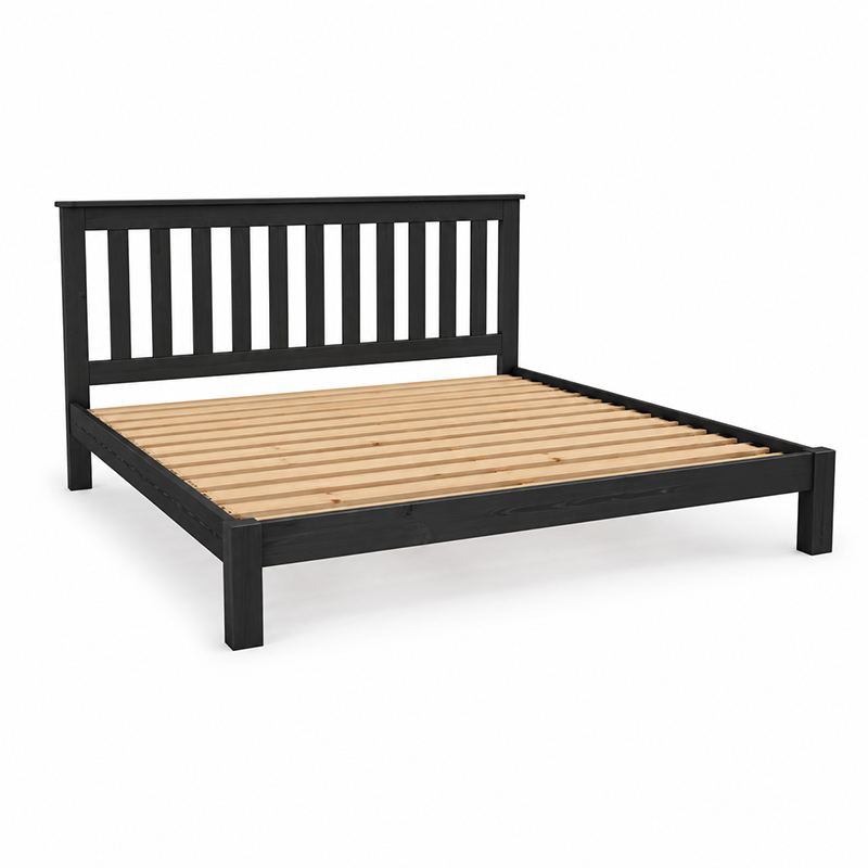 Classic Solid Wood Bed Frame - White, Warm Honey or Black