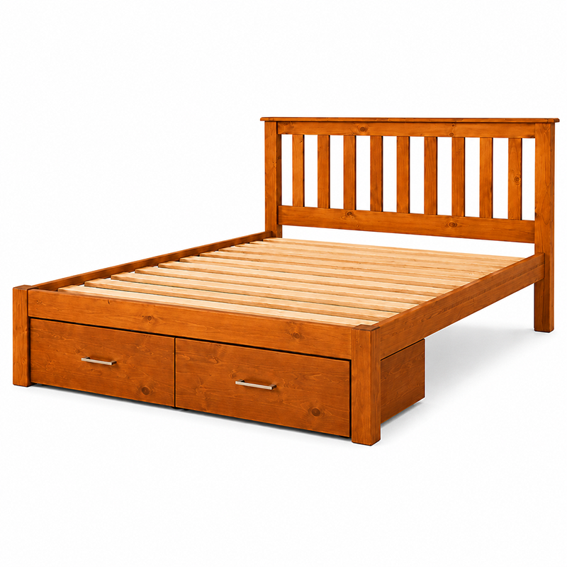 Classic Queen Bed Frame+Storage Box