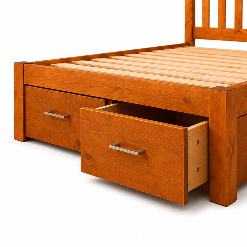Classic Queen Bed Frame+Storage Box