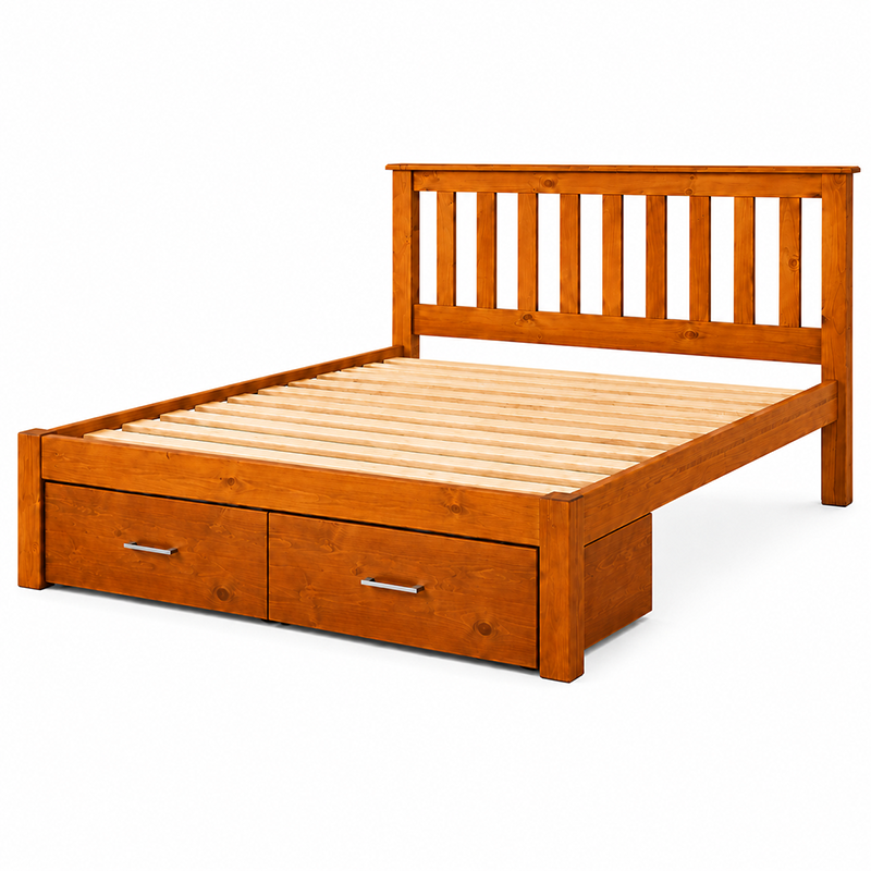 Classic Queen Bed Frame+Storage Box