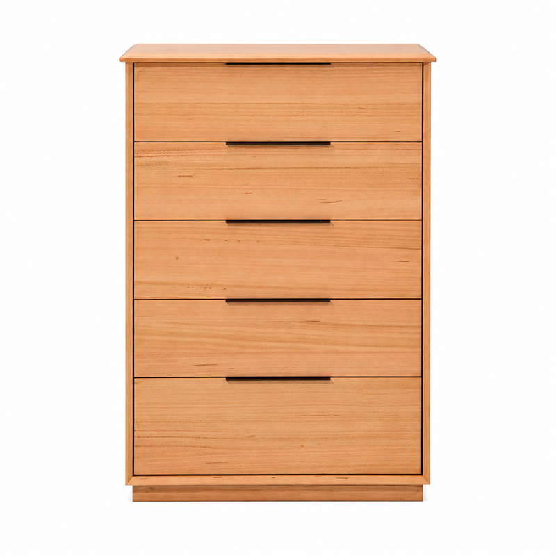 Cleveland 5 Drawer Tallboy (Brown)