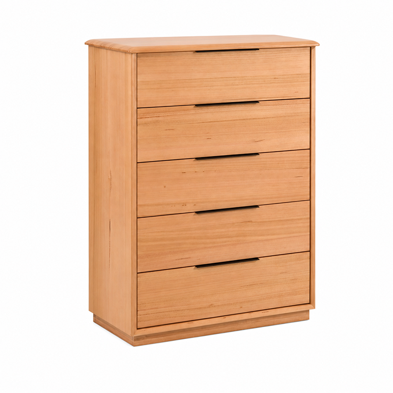 Cleveland 5 Drawer Tallboy (Brown)