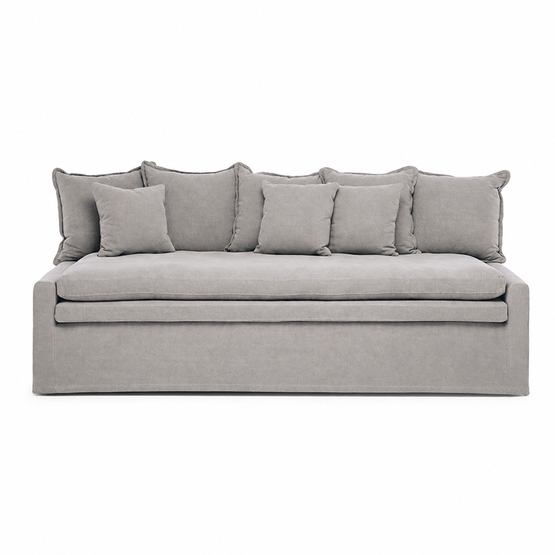 Cloud Slipcover 3 Seater Sofa Daybed W230cm (Cement)