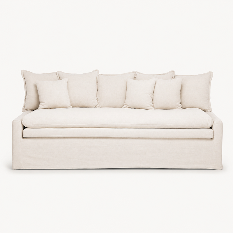 Cloud Slipcover 3 Seater Sofa Daybed W230cm (Cement)