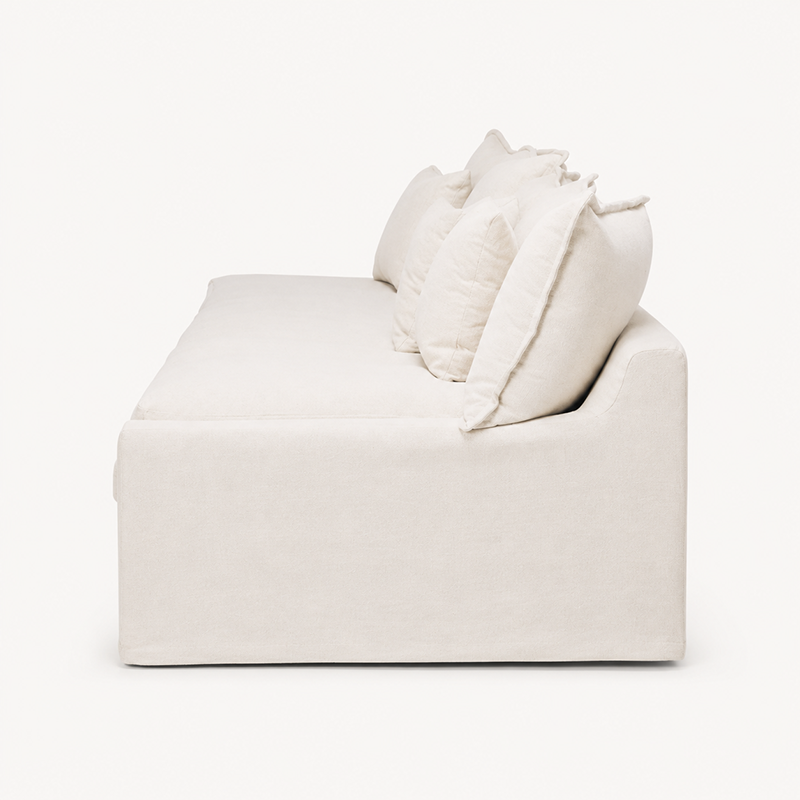 Cloud Slipcover 3 Seater Sofa Daybed W230cm (Cement)