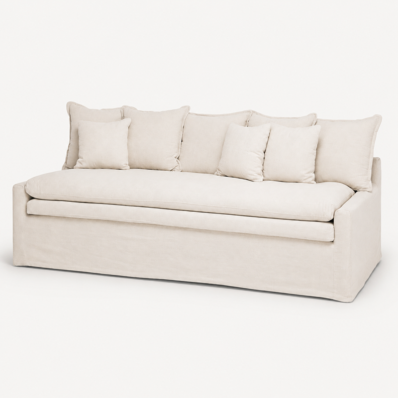 Cloud Slipcover 3 Seater Sofa Daybed W230cm (Cement)