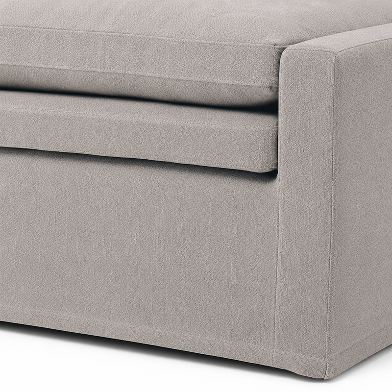 Cloud Slipcover 3 Seater Sofa Daybed W230cm (Cement)