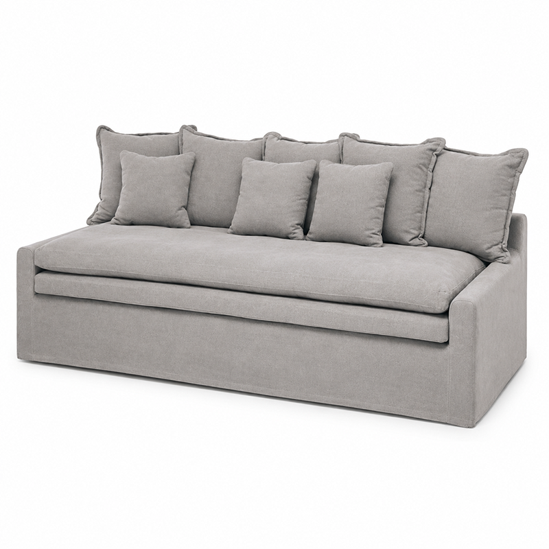 Cloud Slipcover 3 Seater Sofa Daybed W230cm (Cement)