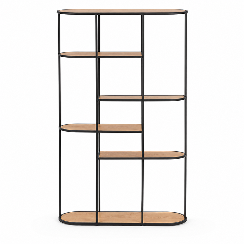 DECO Oak Display Bookcase 900mm
