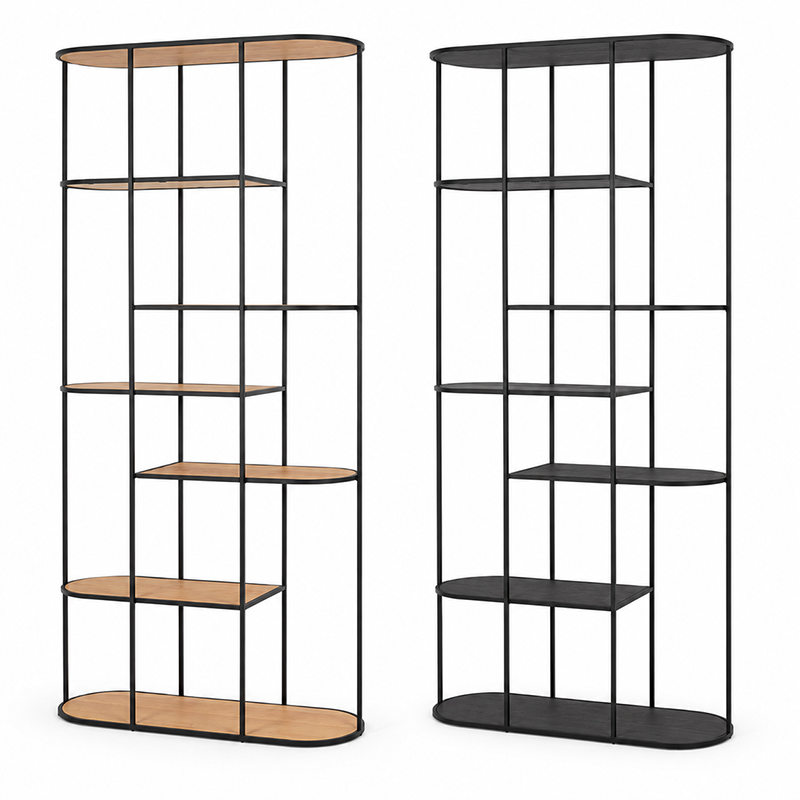 DECO Oak Display Bookcase 900mm