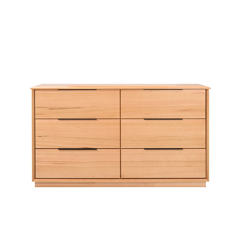Cleveland 6 Drawer Dresser & Mirror (Brown)