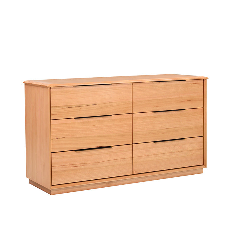 Cleveland 6 Drawer Dresser & Mirror (Brown)