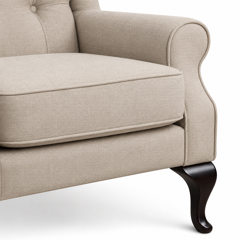 Daisy Fabric Wingback Armchair