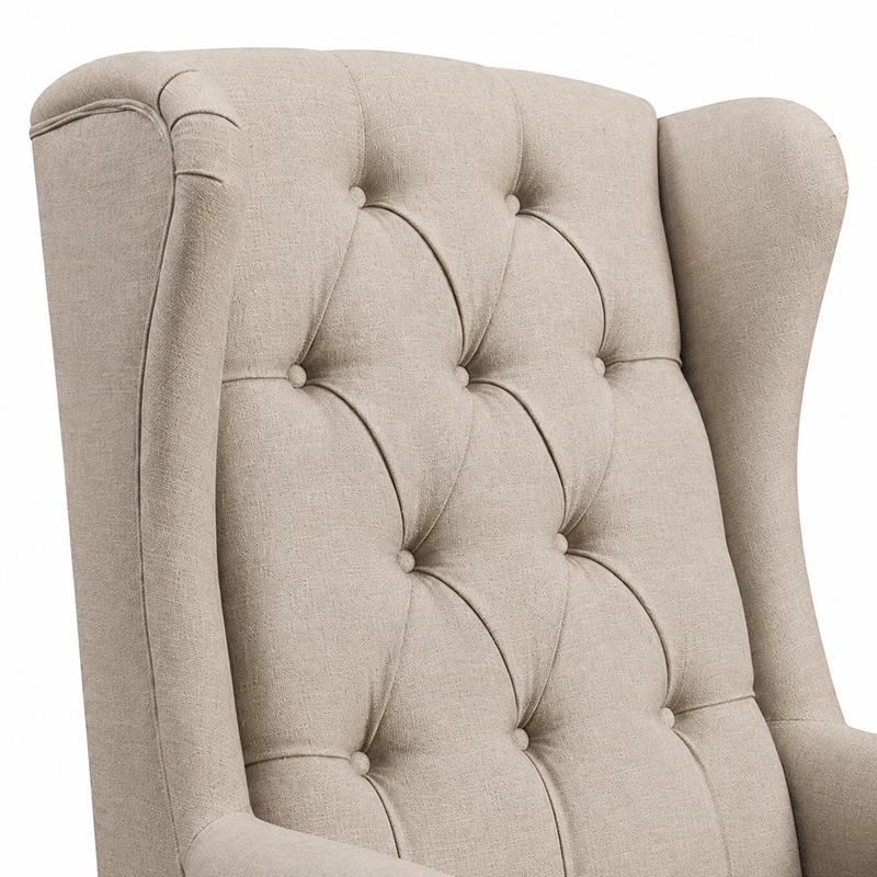 Daisy Fabric Wingback Armchair
