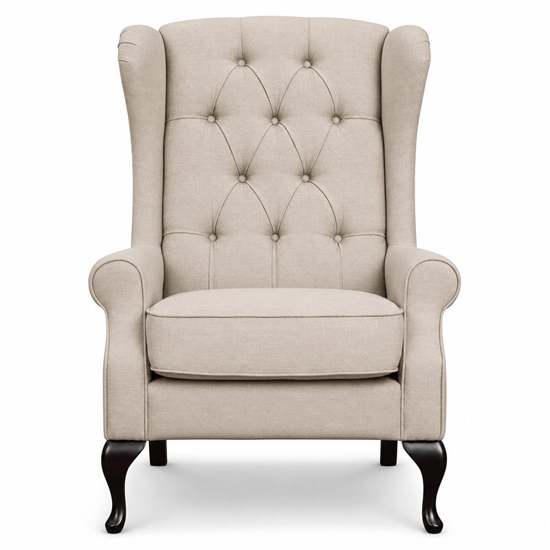 Daisy Fabric Wingback Armchair