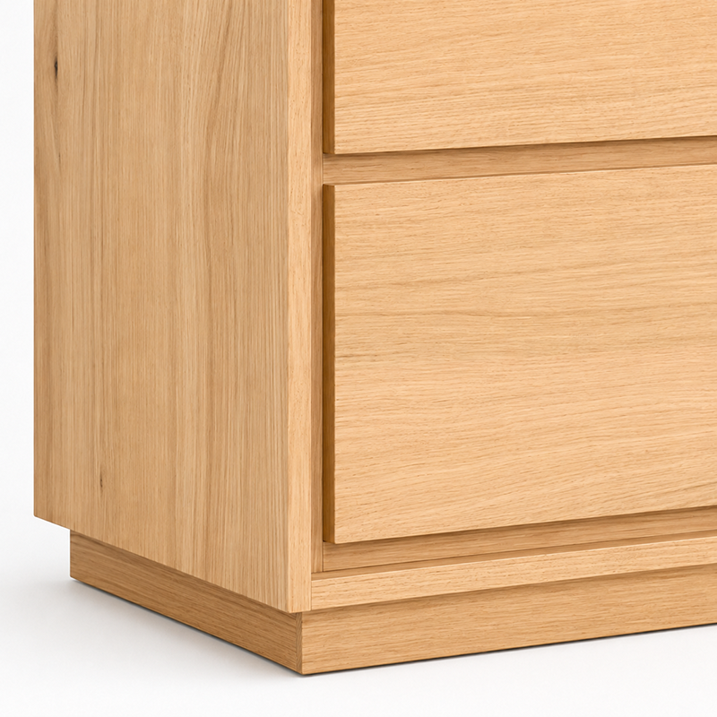 Dallas 6 Drawer Dressing Table / Lowboy (Brown)