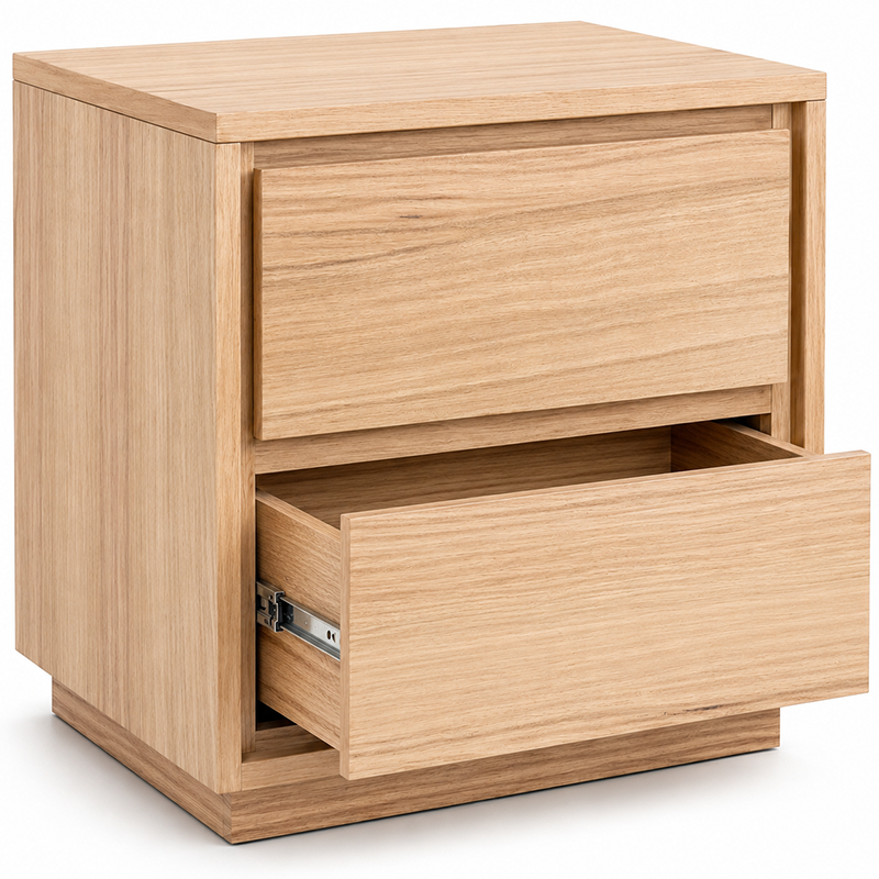 Dallas 2 Drawer Bedside Table