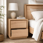 Dallas 2 Drawer Bedside Table