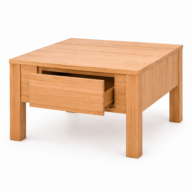 Dallas Square Coffee Table (Brown)