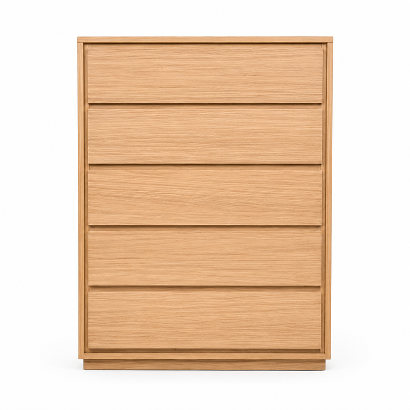 Dallas 5 Drawer Tallboy (Brown)