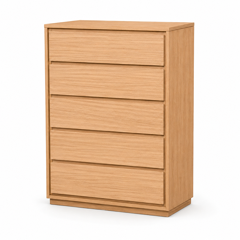 Dallas 5 Drawer Tallboy (Brown)