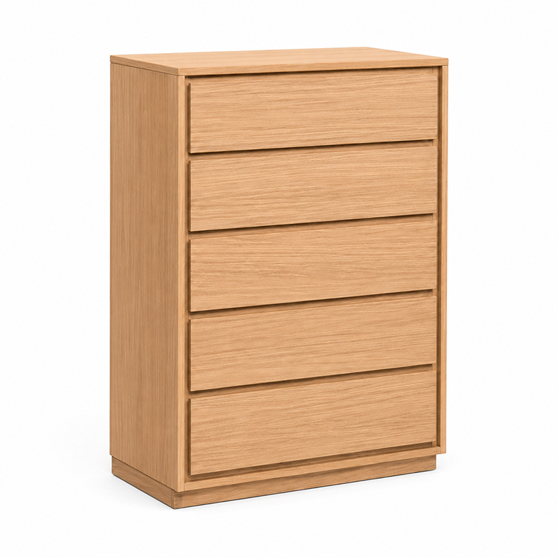 Dallas 5 Drawer Tallboy (Brown)