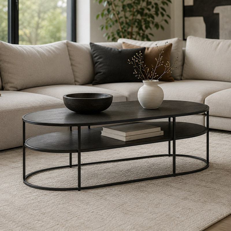 DECO Coffee Table Black Oak