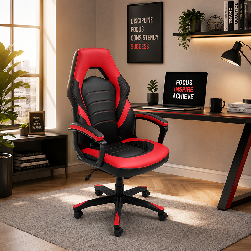 Dieser Gaming Chair - black+red or black+blue